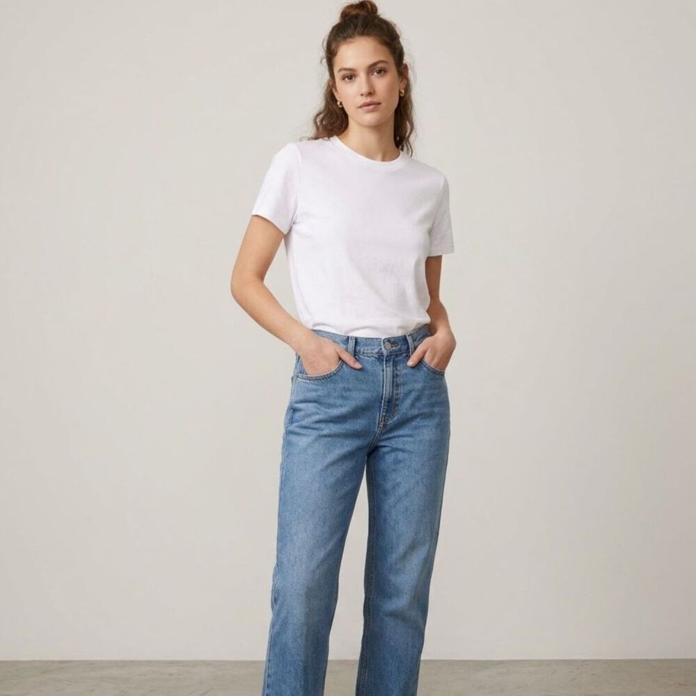 Calvin Klein Jeans Womens Medium Wash Bootcut Denim Pants Size 14